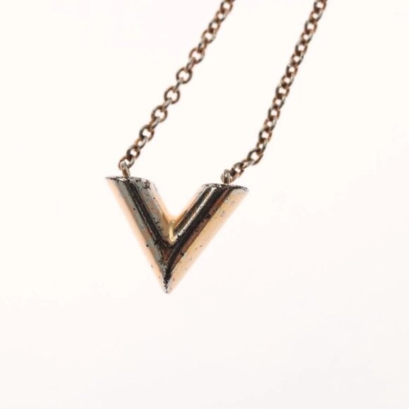 LOUIS VUITTON Collier LV Necklace metal Pink gold - Picture 5 of 16